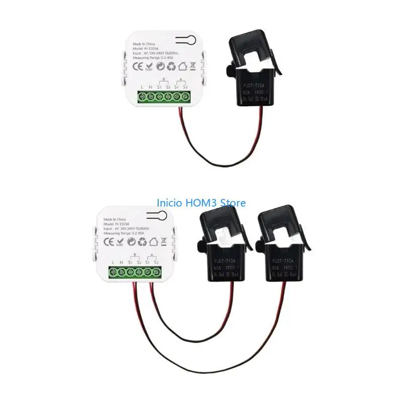 A5YD Intelligent Home Energy Monitors WiFi Energy Clamps Bidirectional Meter Enduring
