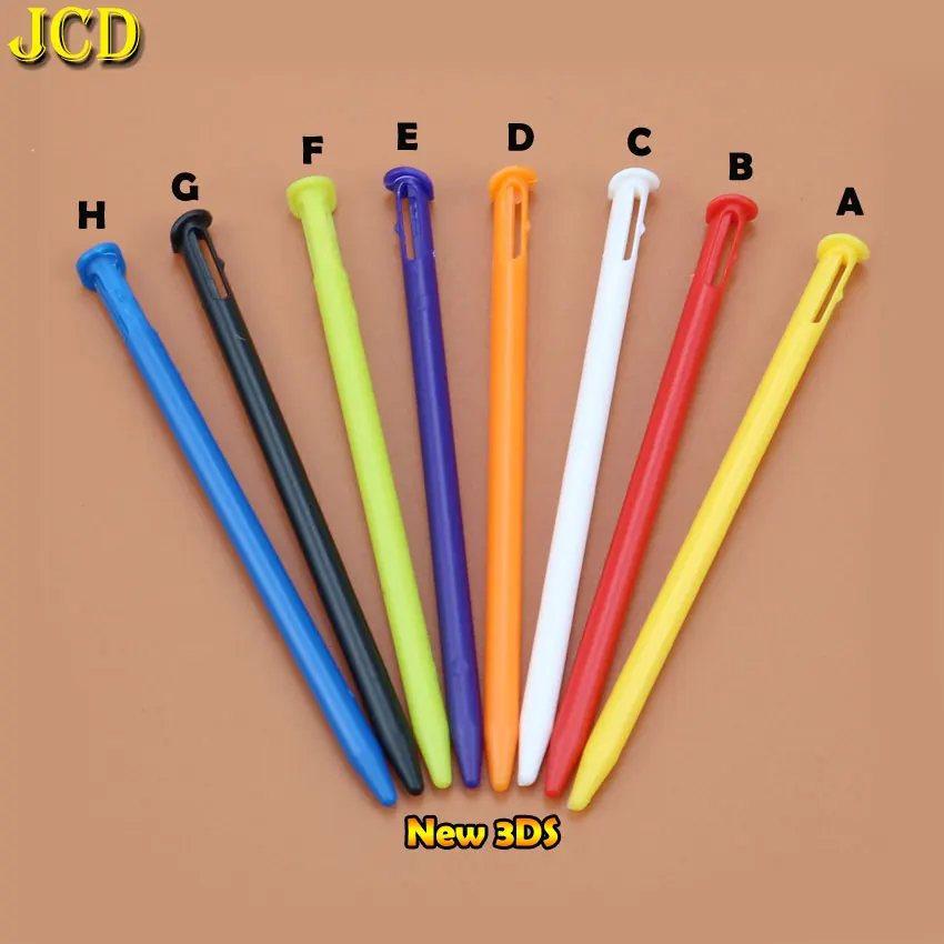 JCD 1pcs 8 Color Game Console Plastic Touch Screen Stylus Pen For New 3DS Game Accessories