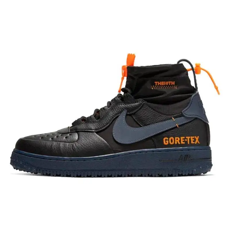 Nike Nike Air Force 1 Winter Gore-Tex Black Bright Ceramic Thunder Blue Sneakers shoes CQ7211-001