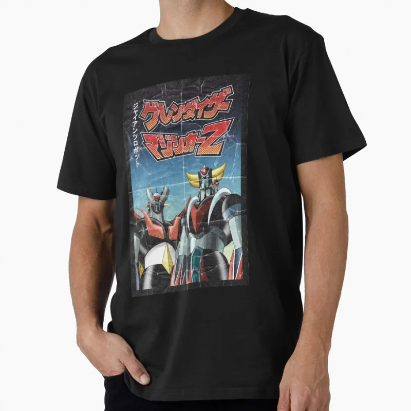 

Mazinger & Grendizer 1224 Classic Mecha Anime UFO Robot Gift t shirt for man Y2K clothes All size Tops S-6XL Cartoon Tee