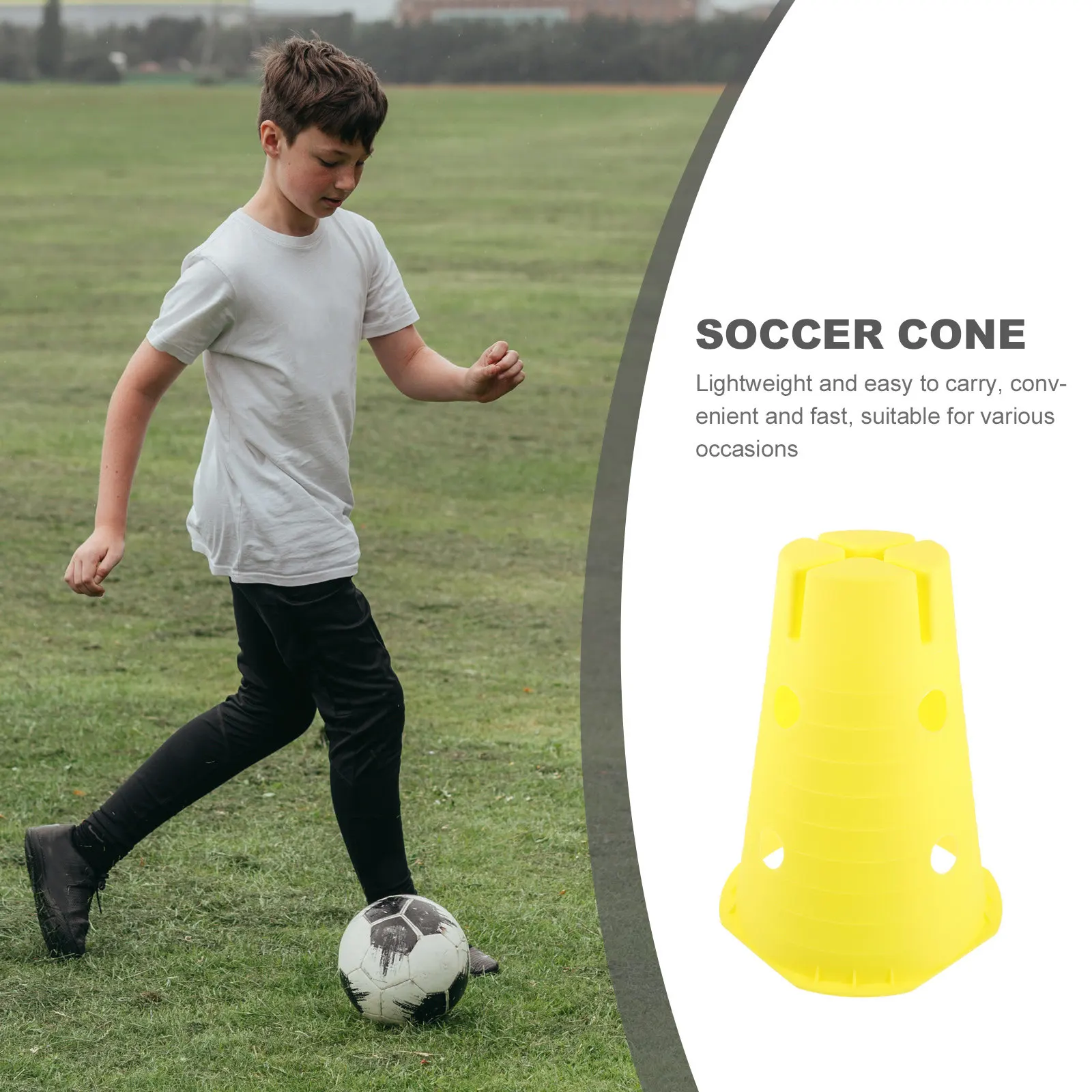 Multi-Functional Sports Training Cones Set – Portable Running Markers, Safety Identification Tools for Outdoor Use