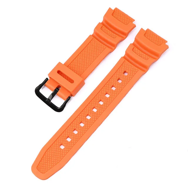 Horlogeband 18mm voor CASIO AE1200/1300/1000 W-219 Vervanging Siliconen Rubber Horlogeband heren Polsbandje armband Accessorie