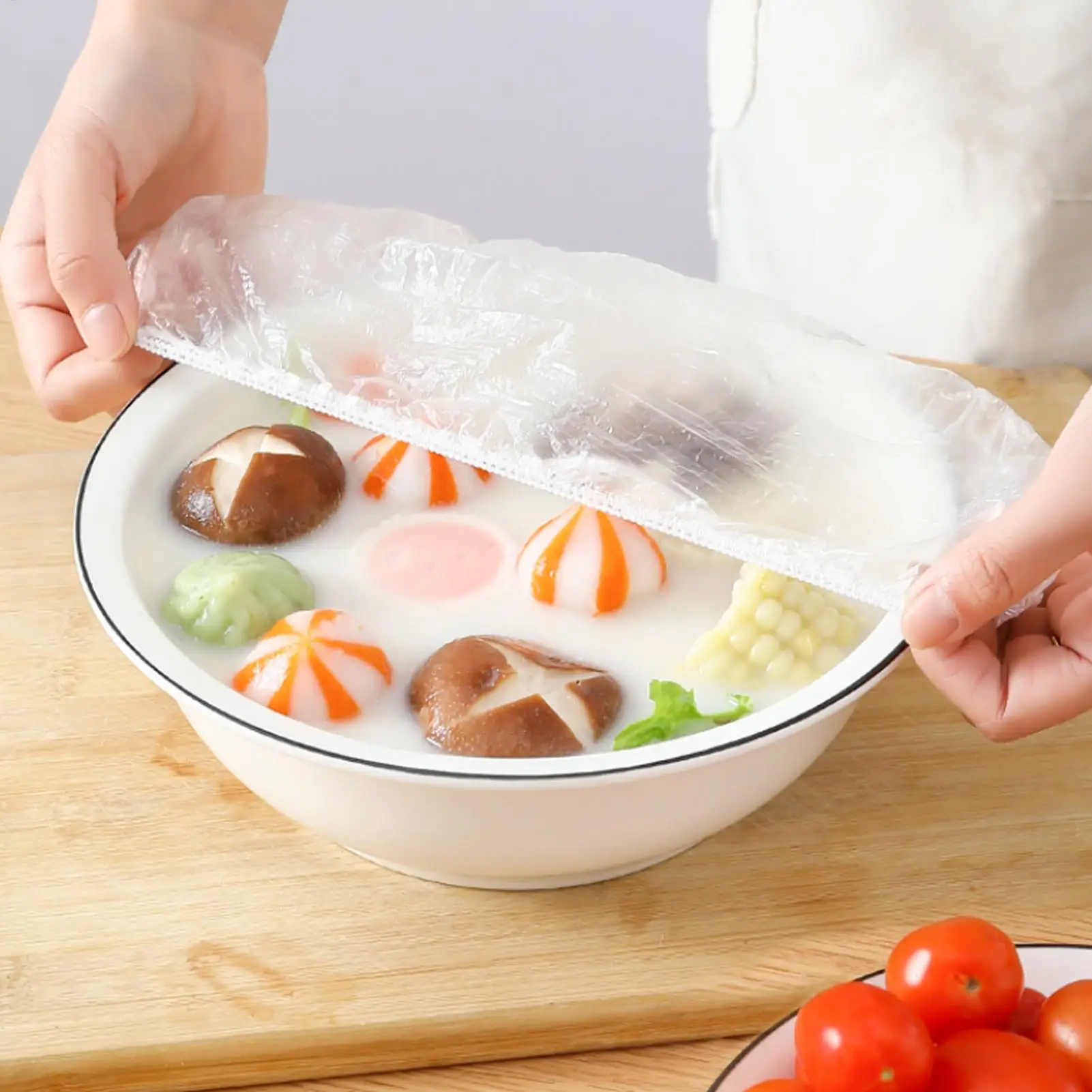 Elastic Food Covers 360 Pieces Leftovers Wrap Dustproof Fresh-Keeping Bunny Food Covers For Dining Bakery BBQ Fridge Outdoor