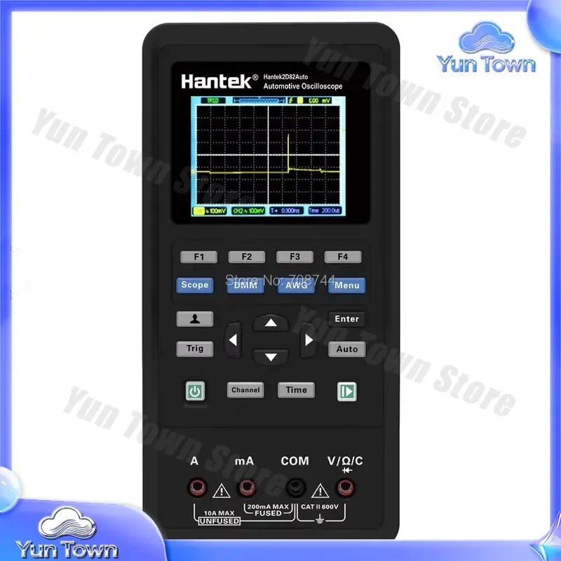 Hantek 2D82AUTO for Automotive Oscilloscope Multimeter Signal Generator Diagnostic Tool 2 Channel 250MSa/s 80MHz for Car