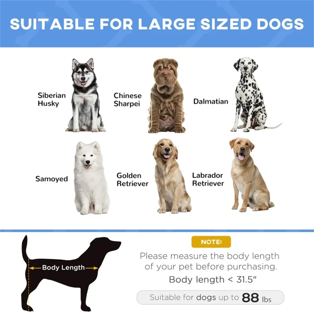 Portable Pet Bed Anti-Slip Stackable 600D Oxford Fabric Durable Steel Frame Comfortable Dog Bed for Home And Garden