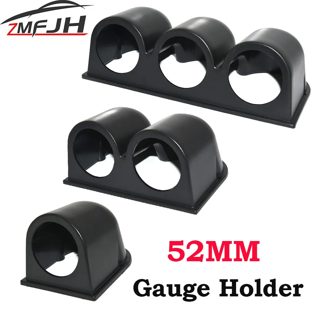 52mm Car Gauge Pod Universal Black Single Double Triple Car Meters Holder for 2 Inch 52mm Water Temp Gauges Holder Mount Pod