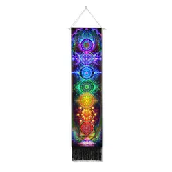 Decorative Wall Hanging Seven Chakra Tapestry Bohemia Phase Tassel Tapestry Boho Art Tapestries For Bedroom  Office Thnow Decor