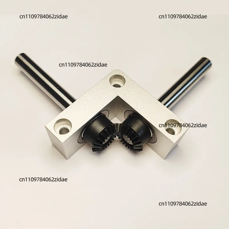 For 90 Degree Right Angle Gearbox 1:1 Bevel Gear Steering Reducer with 8mm 10mm Output Shaft for Model Transmission