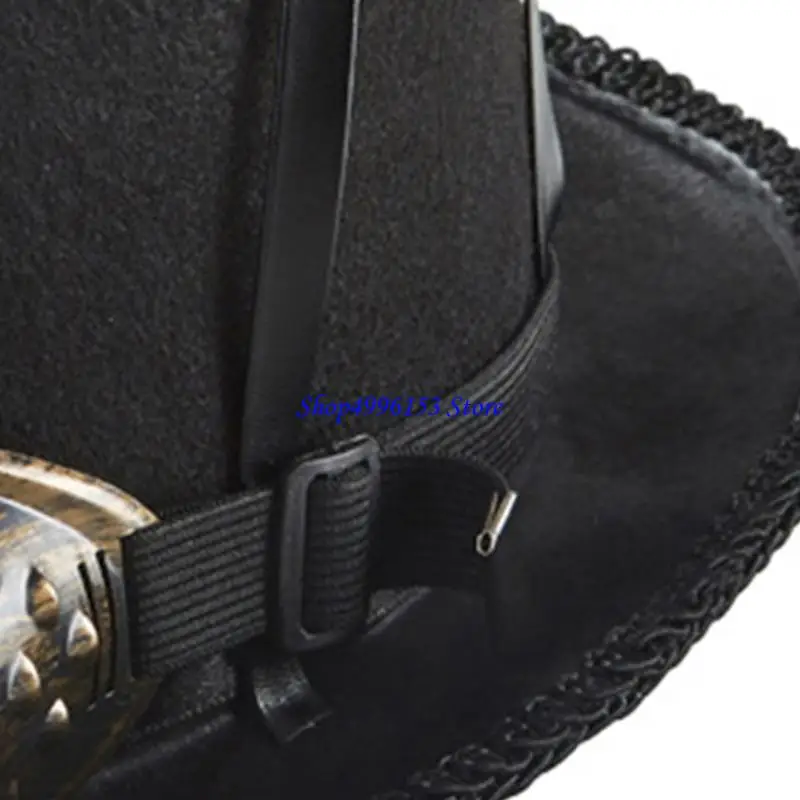 Q0KE スチームパンク帽子 スチームパンクタイムトラベラーハット スチームパンクトップハット ゴーグル付き男性用