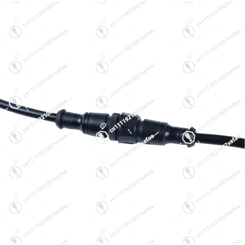 2/3/4-Pin Black Waterproof Connector Cable Male and Female Plug IP68 Light Emitting Diode Connector for Lighting
