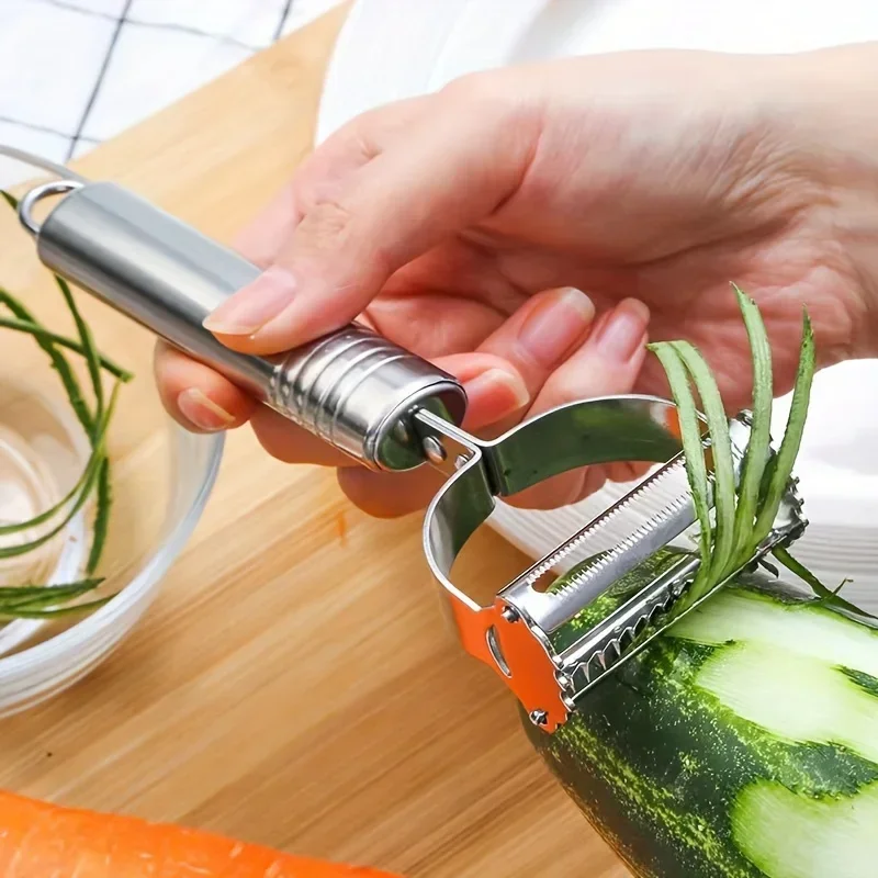 

Multifunctional Stainless Steel Kitchen Peeler Fruit Vegetable Potato Carrot Cucumber Grater Julienne Durable Vegetable Slicer