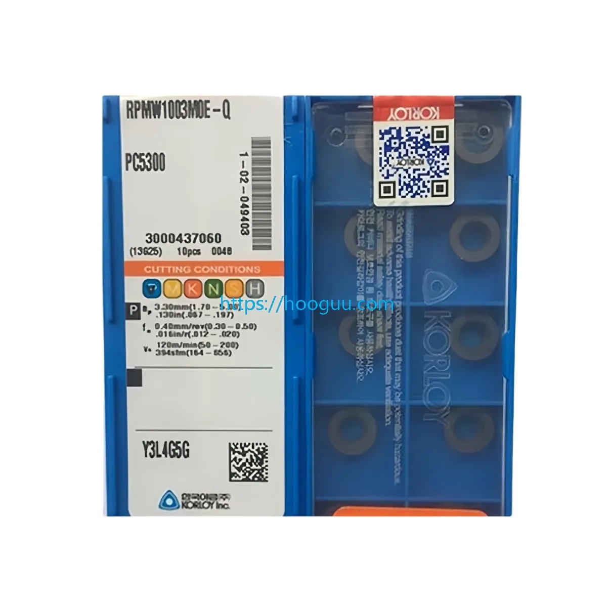 Korloy Original RPMW RPMW1003M0 RPMW1003M0E RPMW1003M0S RPMW1204M0 KF5800 PC5300 Milling Insert