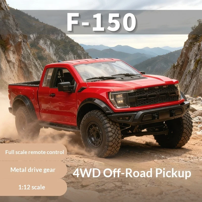 New in stock roduct Launch: 1:12 Scale Simulation F-150 Raptor 4wd Off Road Pickup Remote Control Off Road Model Vehicle