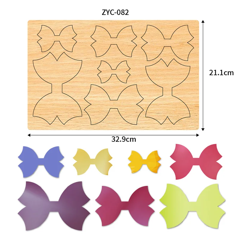 قوالب القطع الخشبية ذات ذيل القوس، مناسبة للاستخدام في آلات القطع بالقالب، ZYC-082 #4