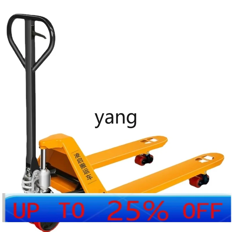

YJW Trailer Manually-Operated Forklift 2 Tons 3 Tons Hydraulic Handling Hydraulic Tray Small Hand Pull Warehouse Trailer