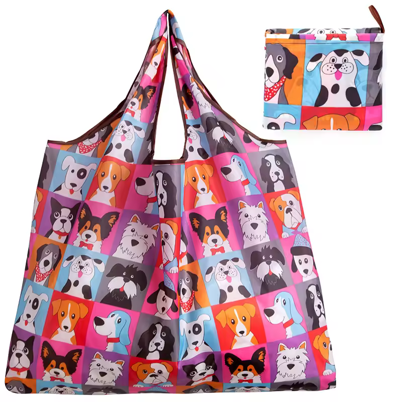 Big Size Thick Nylon Large Tote ECO Reusable Polyester Portable Shoulder Women's Handbags Folding Pouch Shopping Bag Foldable - Image 15
