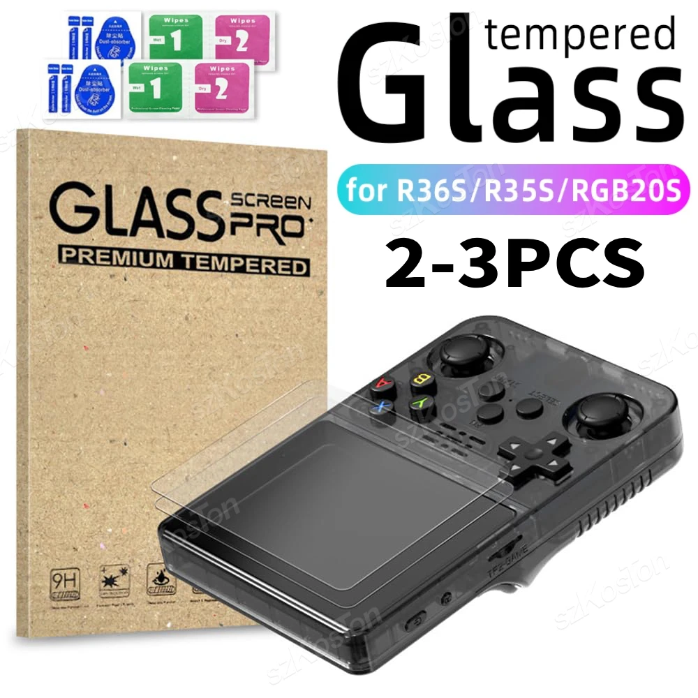 Protetor de tela para r36s/r35s/rgb20s 3.5 polegadas consoles de jogos portáteis película protetora para r36s proteção de vidro temperado