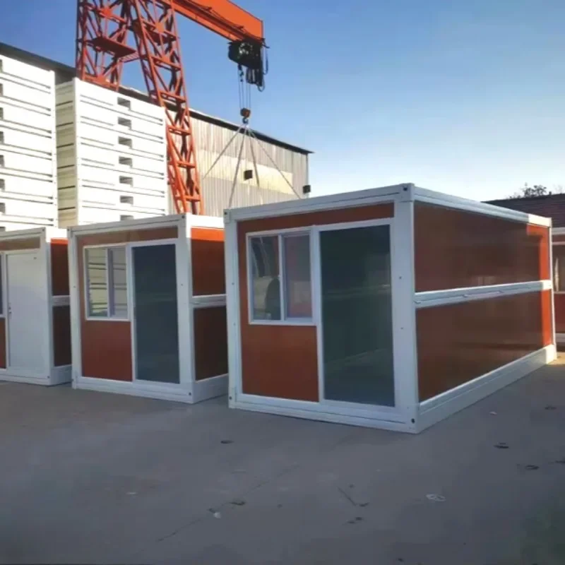 Temporary Emergency Container House - Steel Structure Modular Shelter Tiny House Cabin Moblie Home Hot Sale