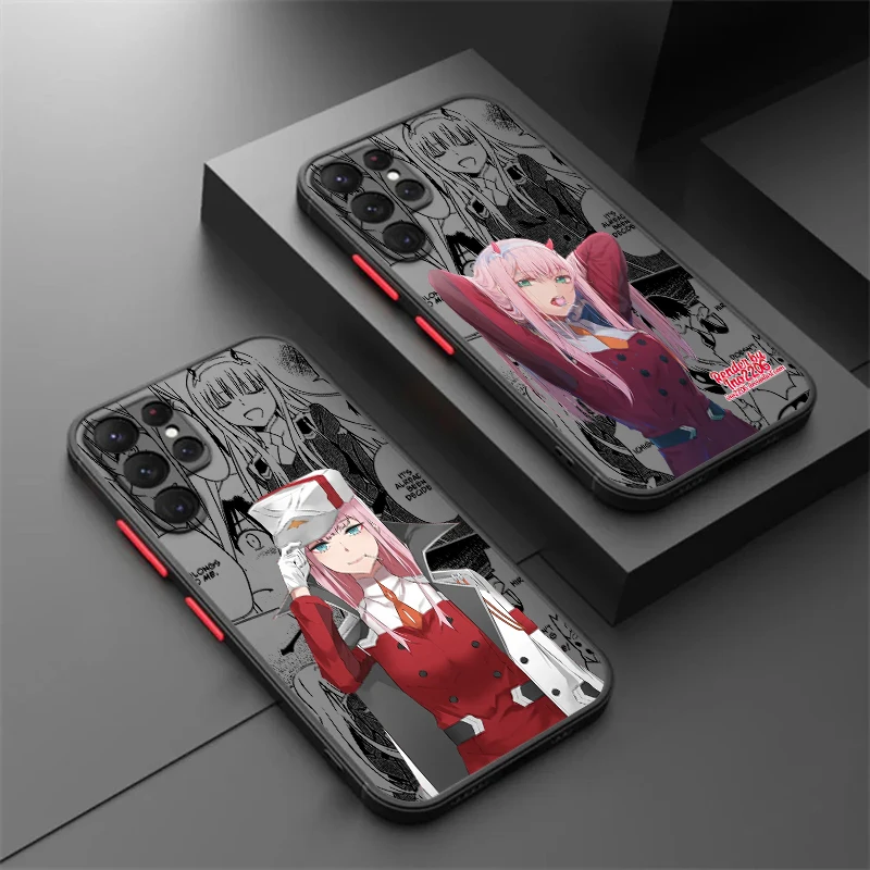 

Z-Zero Two Anime Hiro DARLING Frosted Translucent For Samsung A53 A52 A33 A32 A51 A71 A21S A13 A73 A50 A22 A12 5G Back