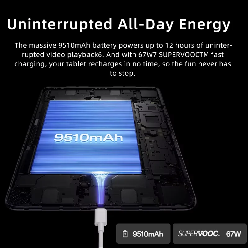 النسخة العالمية OPPO Pad3 Pro Tablet 12GB 256GB Snapdragon 8 Gen 3 12.1 "شاشة LCD 13MP كاميرا 9510mAh بطارية OPPO Pad 3 Pro #5