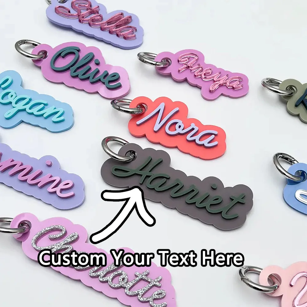 Custom Keychain - 1PC Personalized Name Laser Engraved DIY Accessory for Daily Use, Teens & Thoughtful Gifts