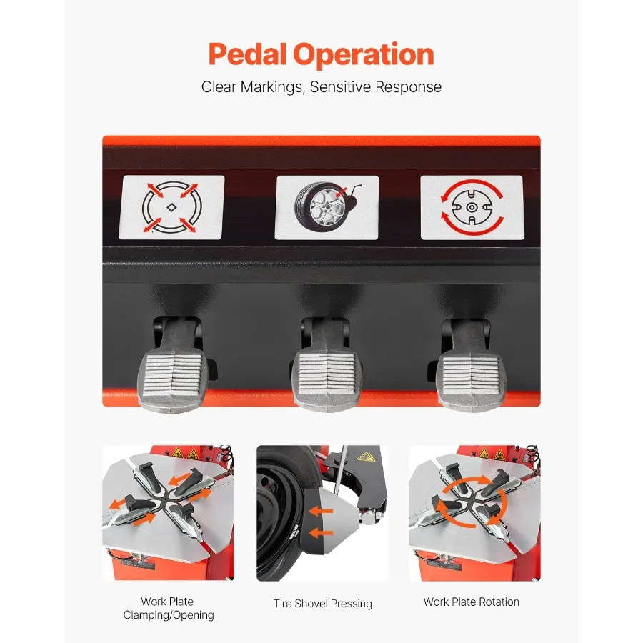 آلة تغيير الإطارات المتينة بقوة 1.5 حصان مع ذراع مساعدة هوائي
