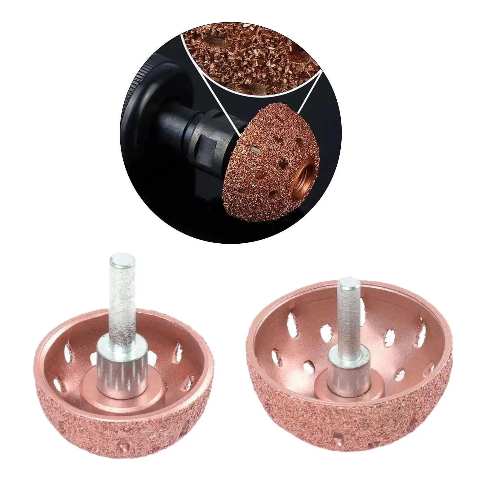 Generic Tire Repair Grinding Head Accessories Automotive Power Tool Parts Tungsten Carbide Buffing Wheel for Tire Repair