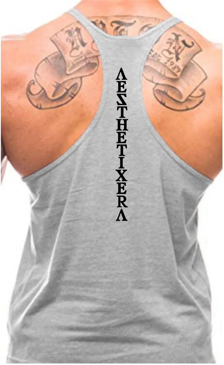 Men's Running Vests Quick Dry Sleeveless Racerback Tank Tops Breathable Lightweight Solid Color Athletic