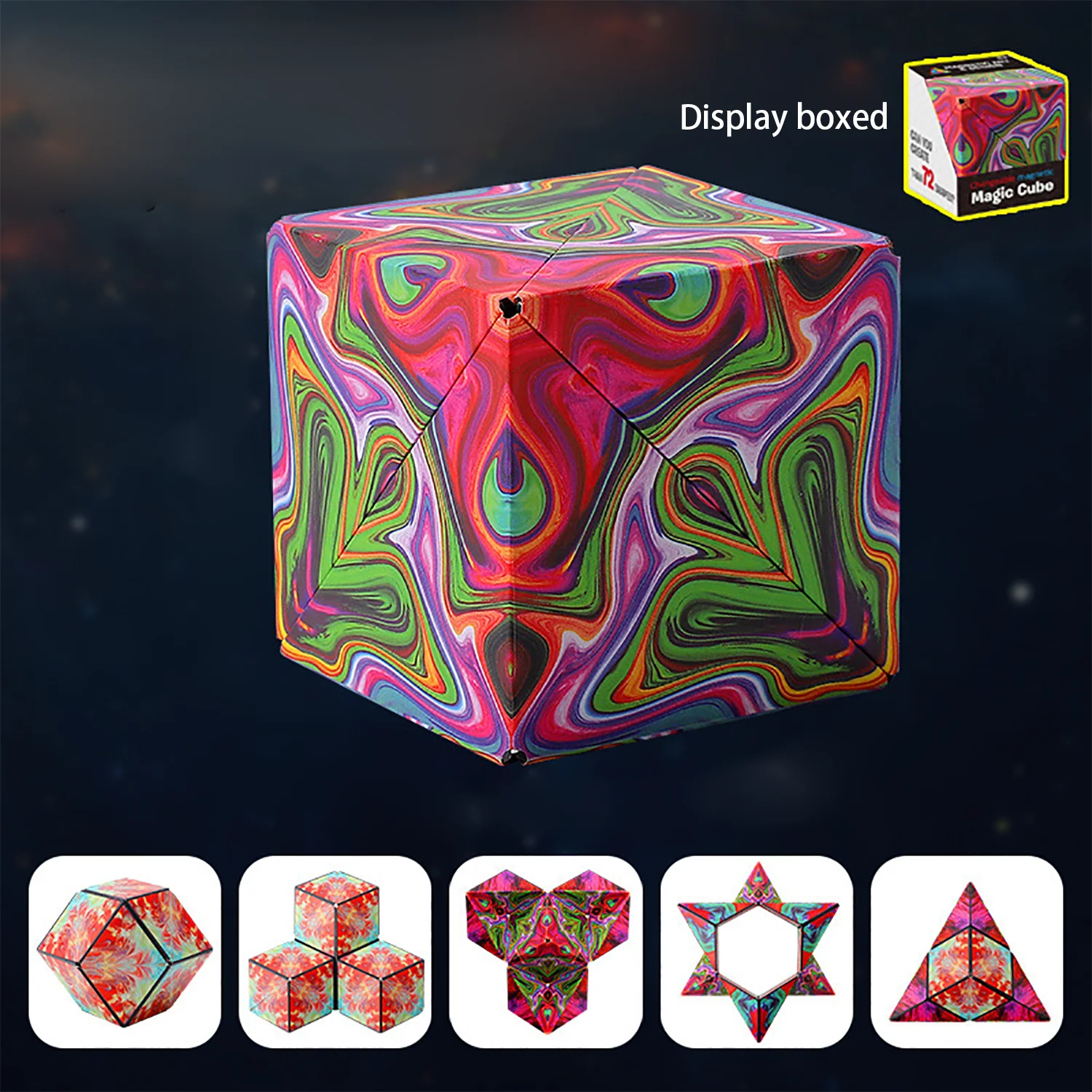 Versatile Infinite Magnetic Block 3D Solid Geometry Block Children\'s Thinking Exercise Puzzle Toy