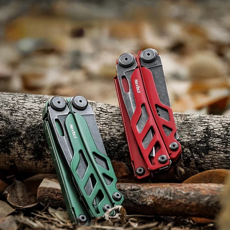 NexTool Flagship Pro Multitool 16 In 1 MULTI FUNCTION เครื่องมือพับคีมกรรไกรกลางแจ้ง Camping EDC เครื่องมือสีแดง/สีเขียว