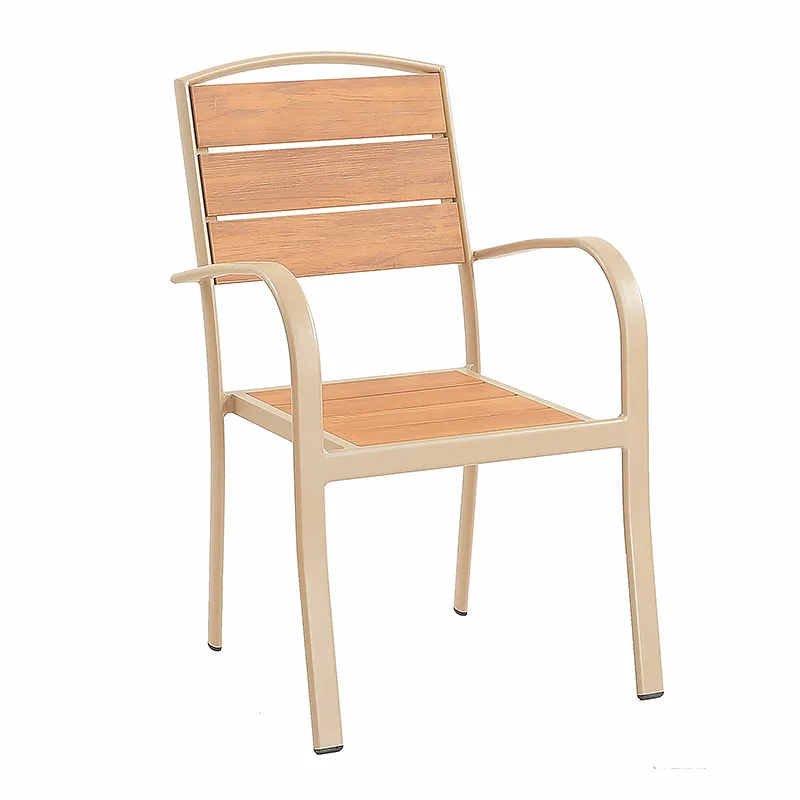 Outdoor tables and chairs plastic wood leisure outdoor anti-corrosion villa balcony open air