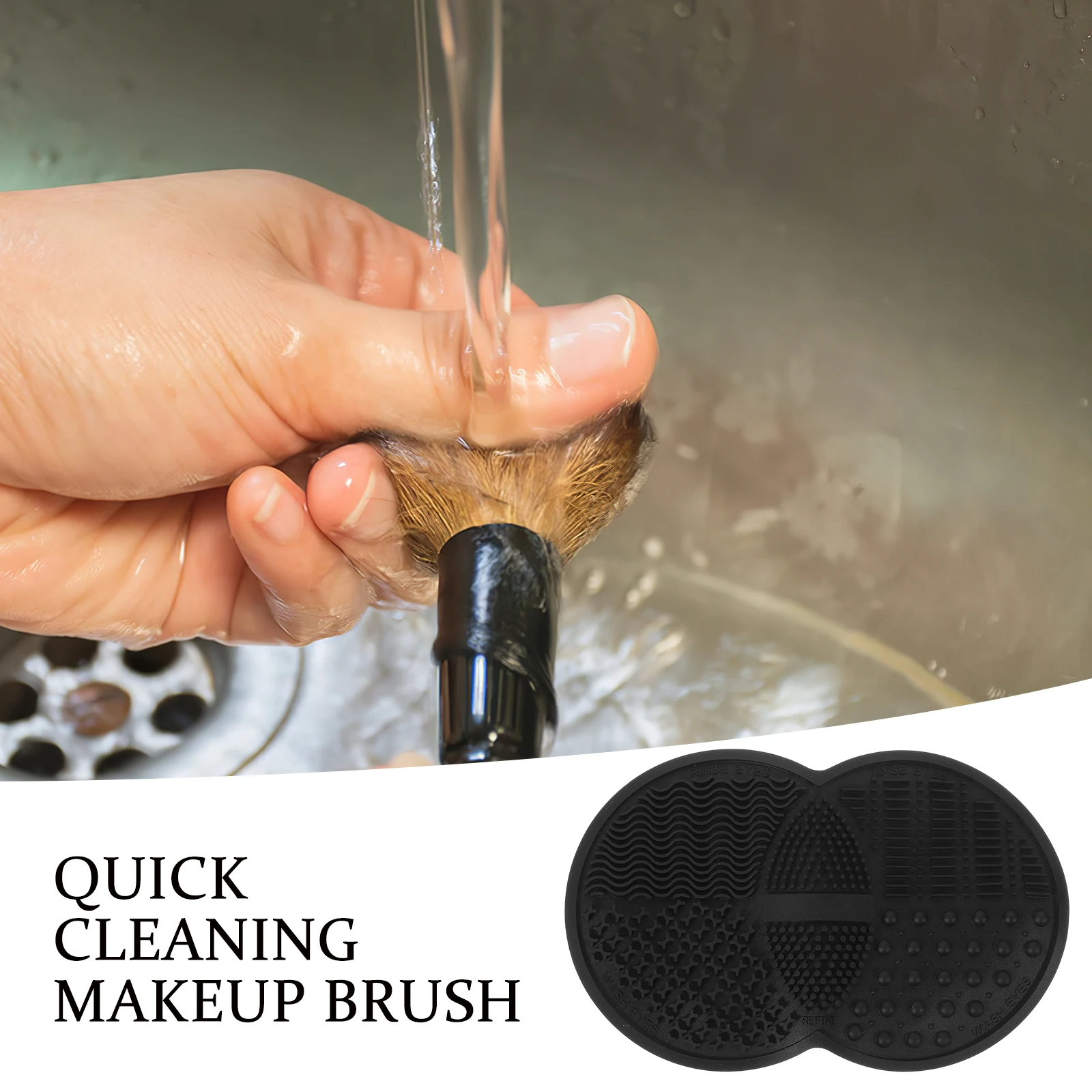 

Household Cleaning Pad Miss Cleaner Silica Gel Reusable Multi-function Makeup Brush