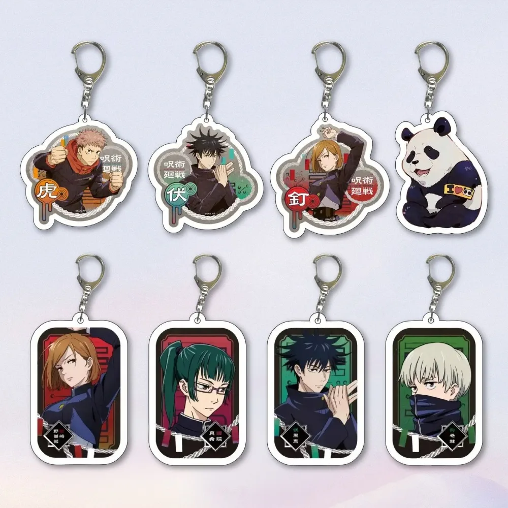 

Diy Jujutsu Kaisen Itadori Yuji Acrylic Keychain Anime Peripherals Student Cute Cartoons Creative Backpack Pendant Holiday Gifts