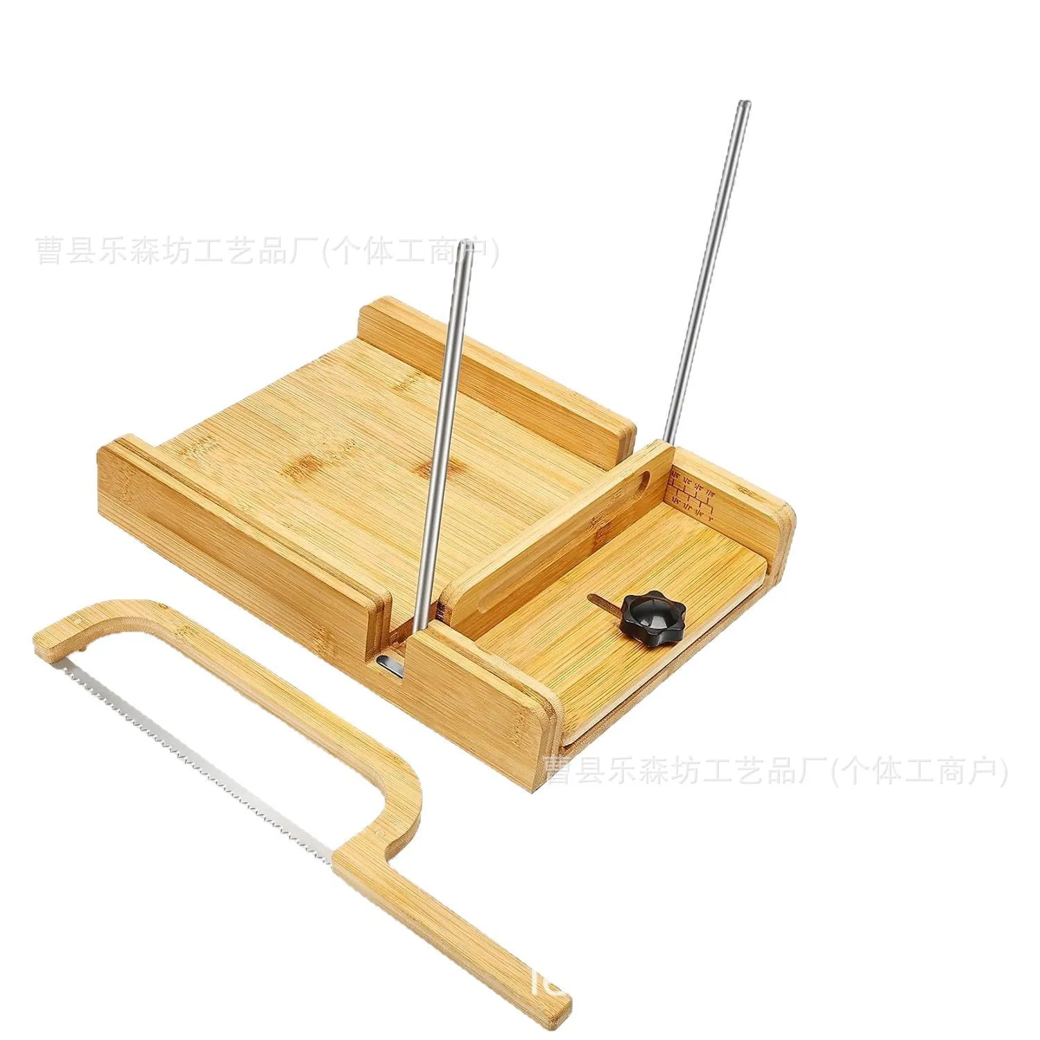 New Wooden bread slicer household bread bakery cutter  toast splitting  slag tray