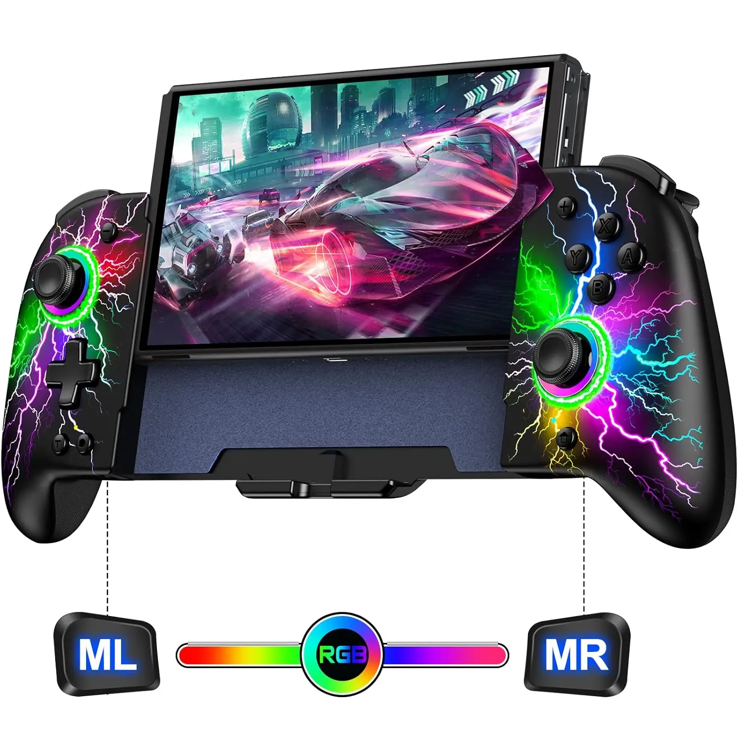 

One-Piece Controller for Nintendo Switch Controller/OLED Hall Effect Joystick Wireless Switch Controller with TURBO,Wakeup