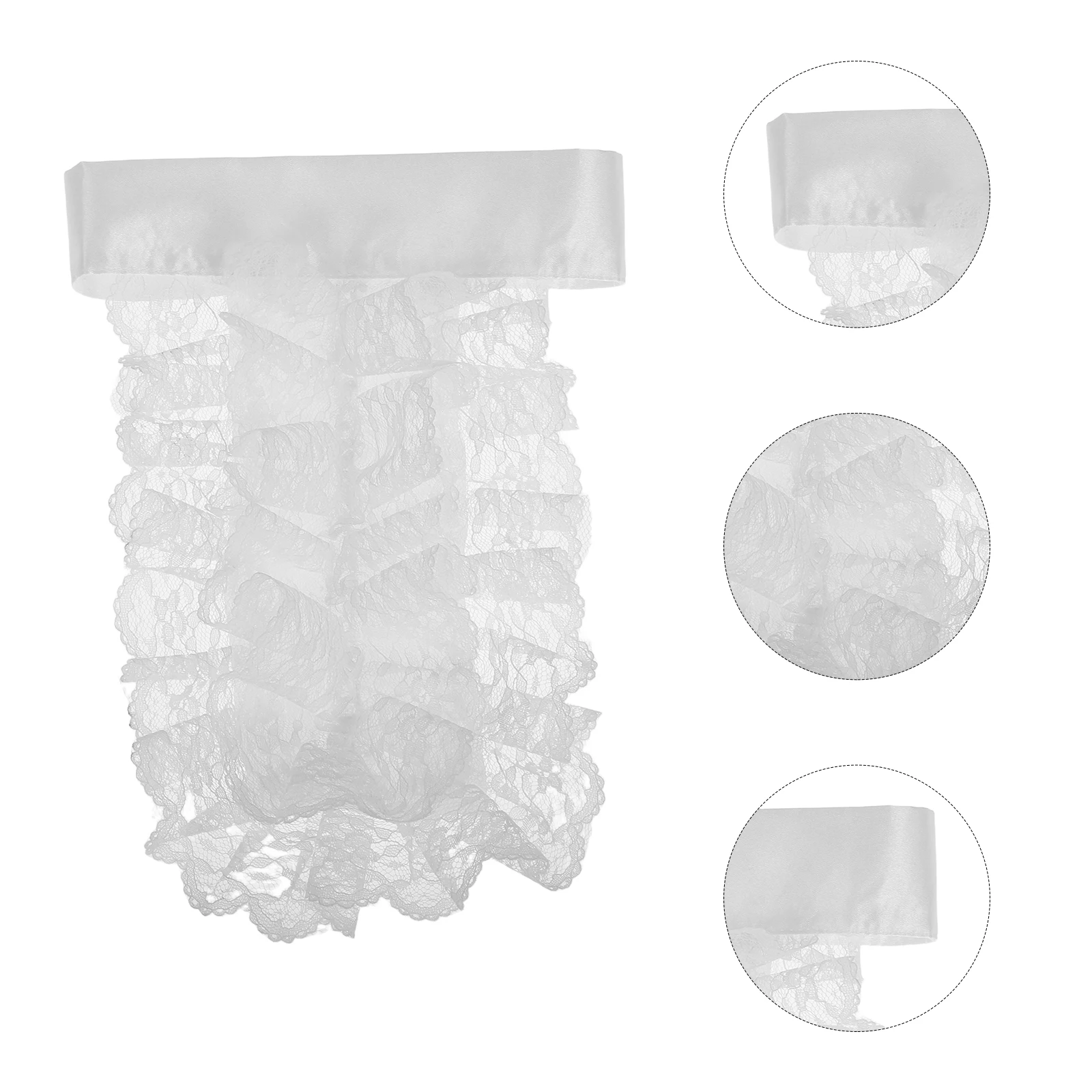 

Vintage Fake Neck Lace Choker Detachable For Women Clown Costume Accessories Ruffle Neck Ruffle Lace Collar