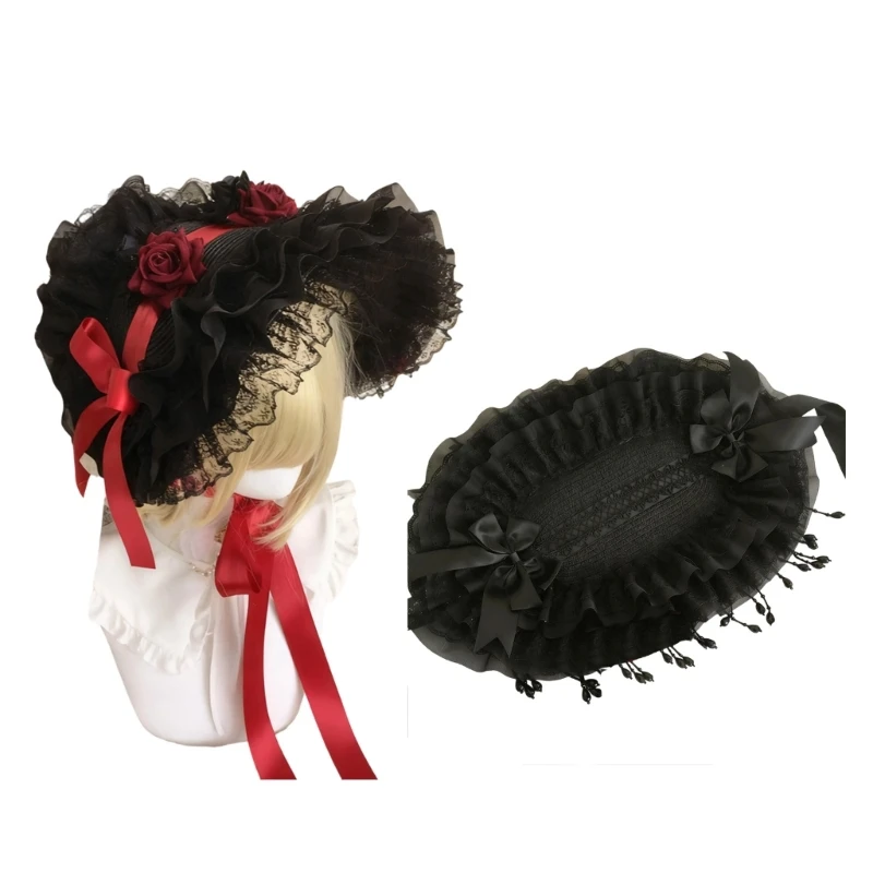 652B Natural Straw Braided Bonnet Hat Comfortable Brimless Design Women Children