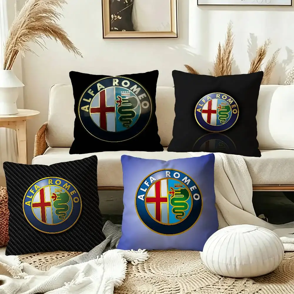 A-Alfas Cool R-Romeoes Cushion Cover Car Throw Pillow Case For Sofa Car Christmas Gift 40x40cm 45x45cm