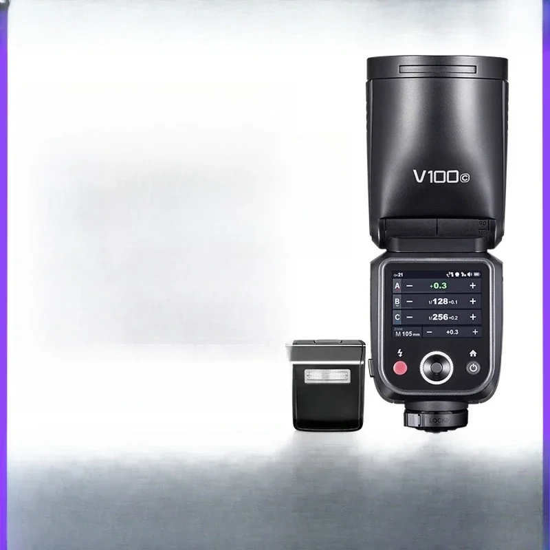 

Professional set-top flash 100W touch screen external shooting light, external camera flash, high-speed synchronization