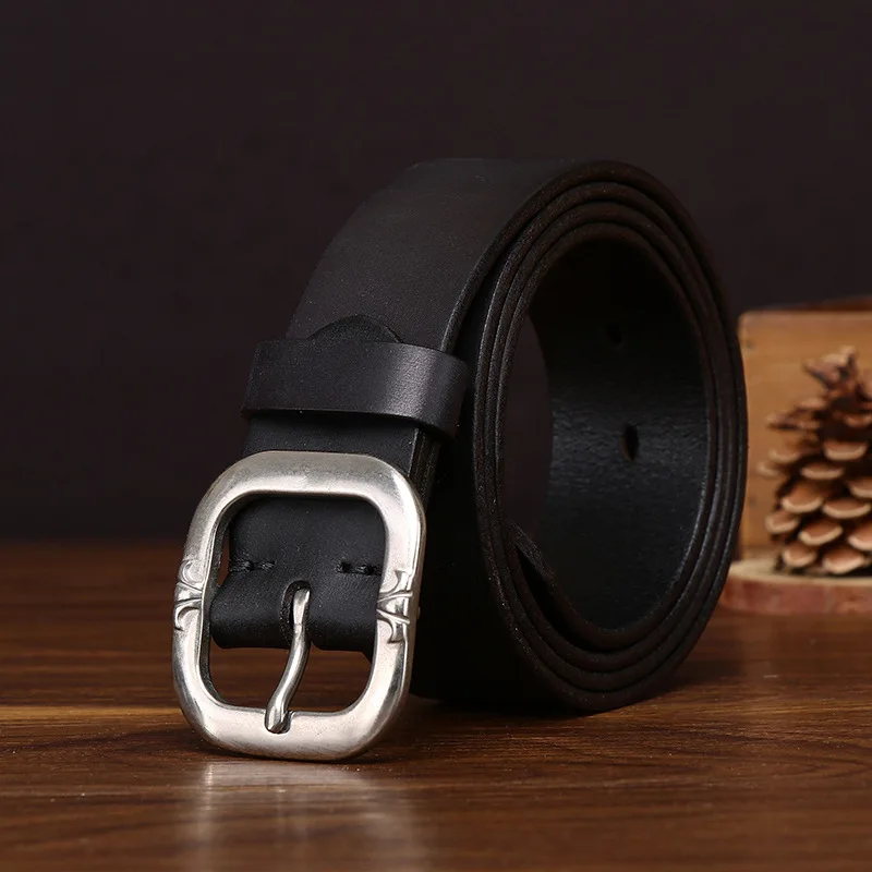 38cm-stainless-steel-buckle-leather-belt-men-genuine-leather-pin-buckle-retro-top-grain-cowhide-casual-jeans-belt-designer-belt
