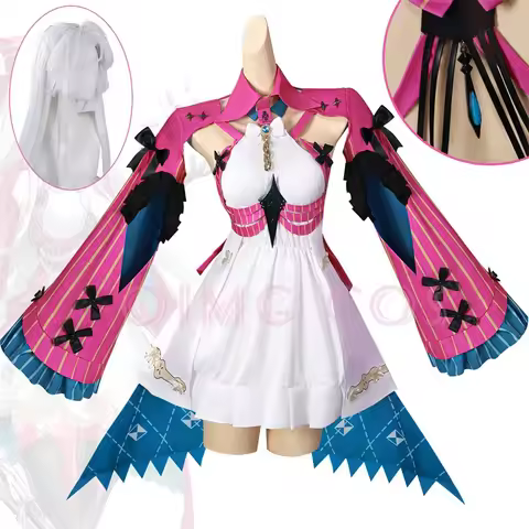 Carlotta Montelli Cosplay Costume Wuthering Carnival Uniform Wig Anime Waves Halloween Costumes Women Game Character Outfits