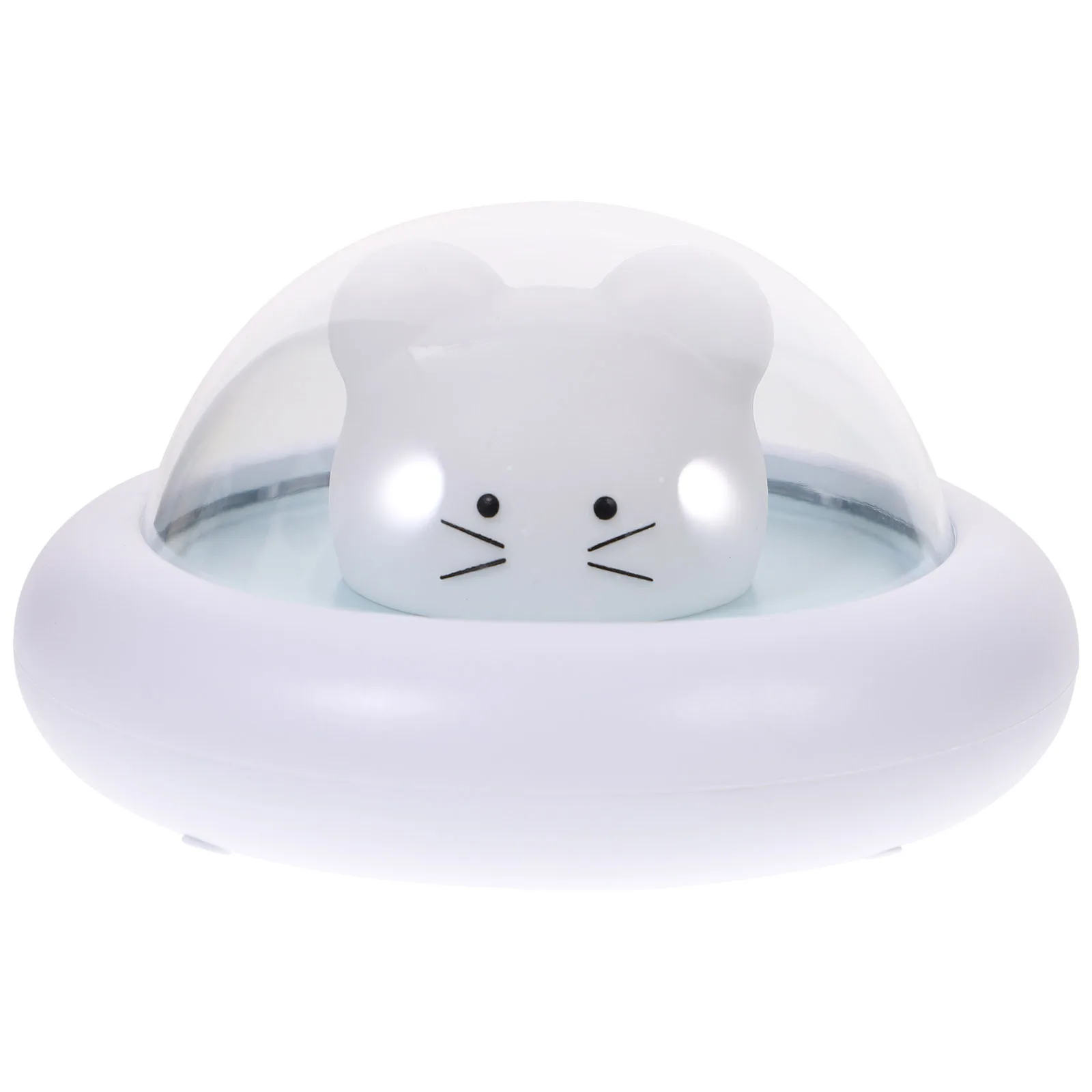 1pc Cartoon Spaceship Usb Night Light Led Bedside Lamp 3 Gear Dimmable Silicone Nightlight Nursing Light Ambient Lamp