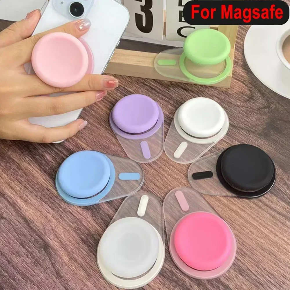 ل Magsafe الهاتف المحمول قبضة توك Griptok آيفون 15/14/13/12 سلسلة مقبس الهاتف المغناطيسي حامل هاتف الجيب