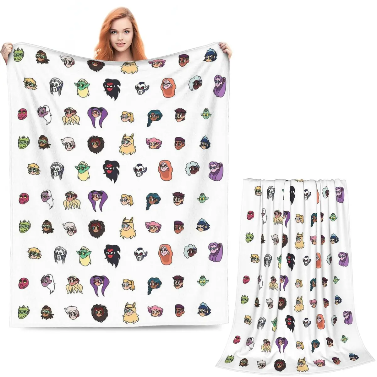 She Ra Princess Of Power Cartoon Blanket Soft Warm Flannel Throw Blanket Bedspread for Bed Living room Picnic Travel Home Sofa