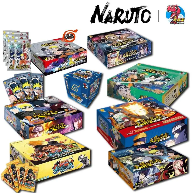 

Little Dinosaur Naruto Will of Fire Anime Characters Box Card Commemorative Edition Collection Card Cartoon Toys Birthday Gift