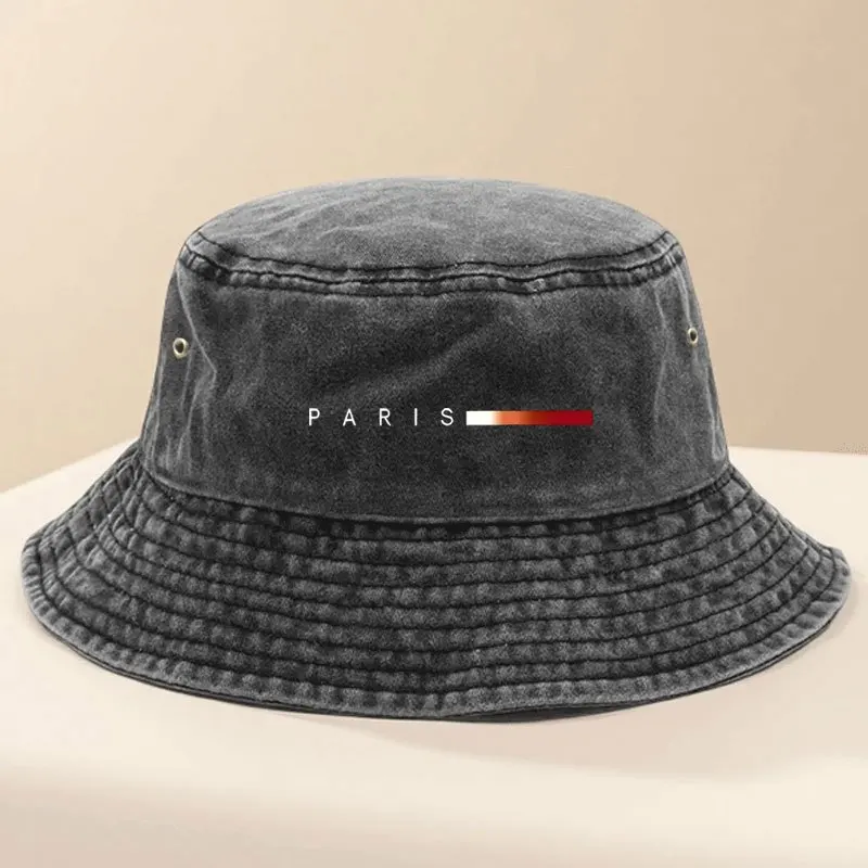 Paris Adjustable, Breathable, High-Quality Fisherman Hat with Vintage Effect - Black, Perfect for Outdoor Activities, Outdoor Sp