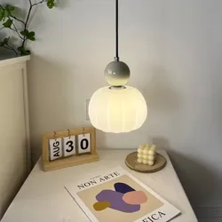 Nordic Pendant Light LED Macaroon Hanging Lamps For Ceiling Bedroom Bedside Living Room Minimalist Home Interior Decor Luminaire