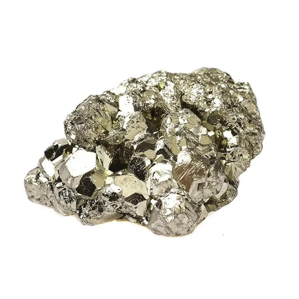 Pyrite Naturelle Irrégulière pour Décoration d'Aquarium, Clip de Quartz, Rugueux, Spécimen de Pierre, 40g, 1 Pièce, G9h4