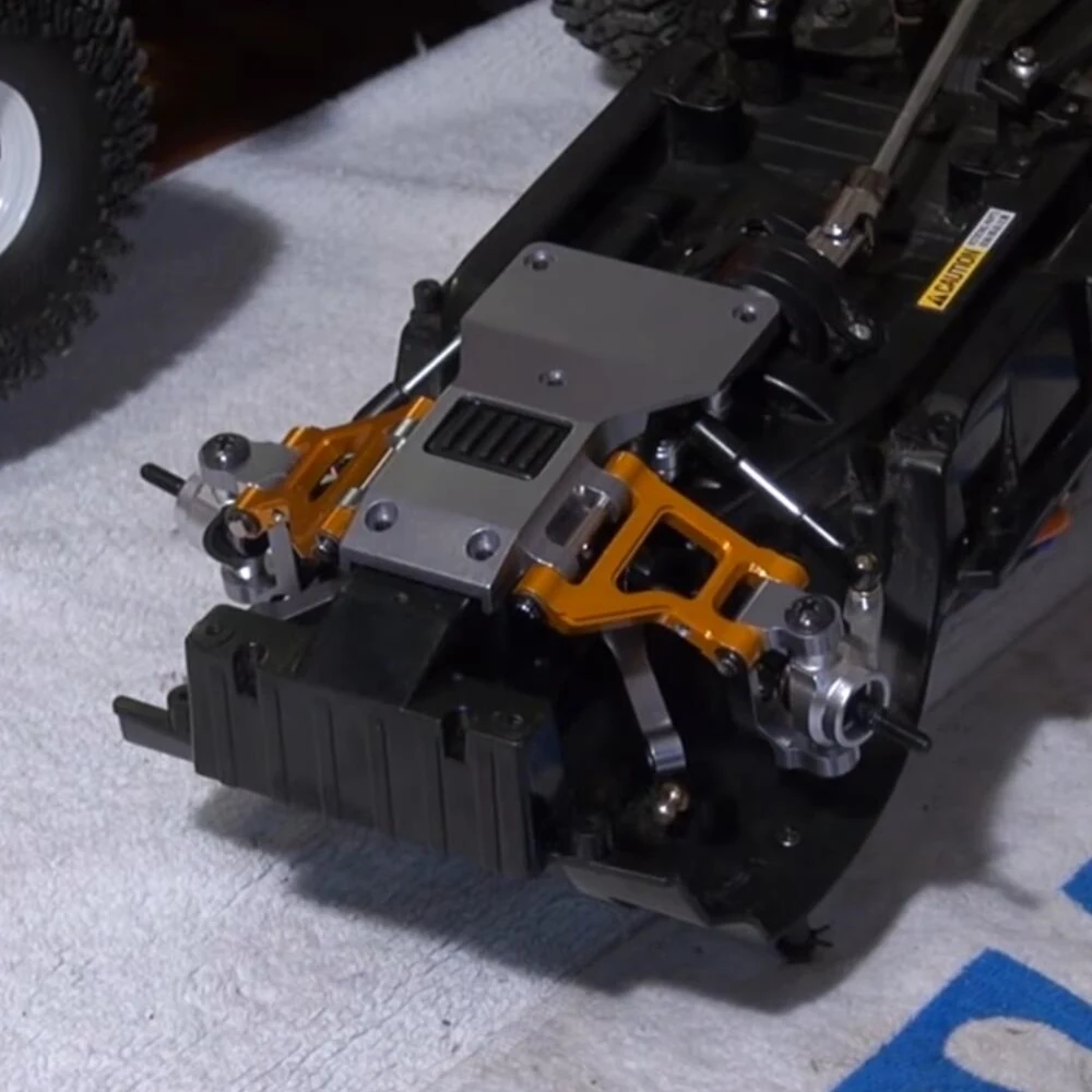 Juego de Suspensión con Soporte de Cubo de Dirección Delantero de Metal B24C para Coche RC Crawler 1/10 Tamiya CC01 CC-01, Piezas de Mejora