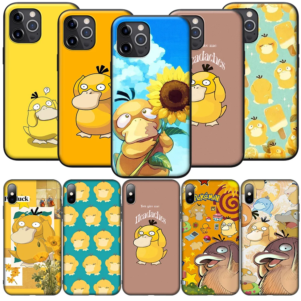 SK132 Psyduck Phone Soft Case for Huawei Nova 5T 4E 3i 3 2 2i Y6 Y6P Y7 Y9 Honor 20 20s 9X 7C Prime Lite 2019